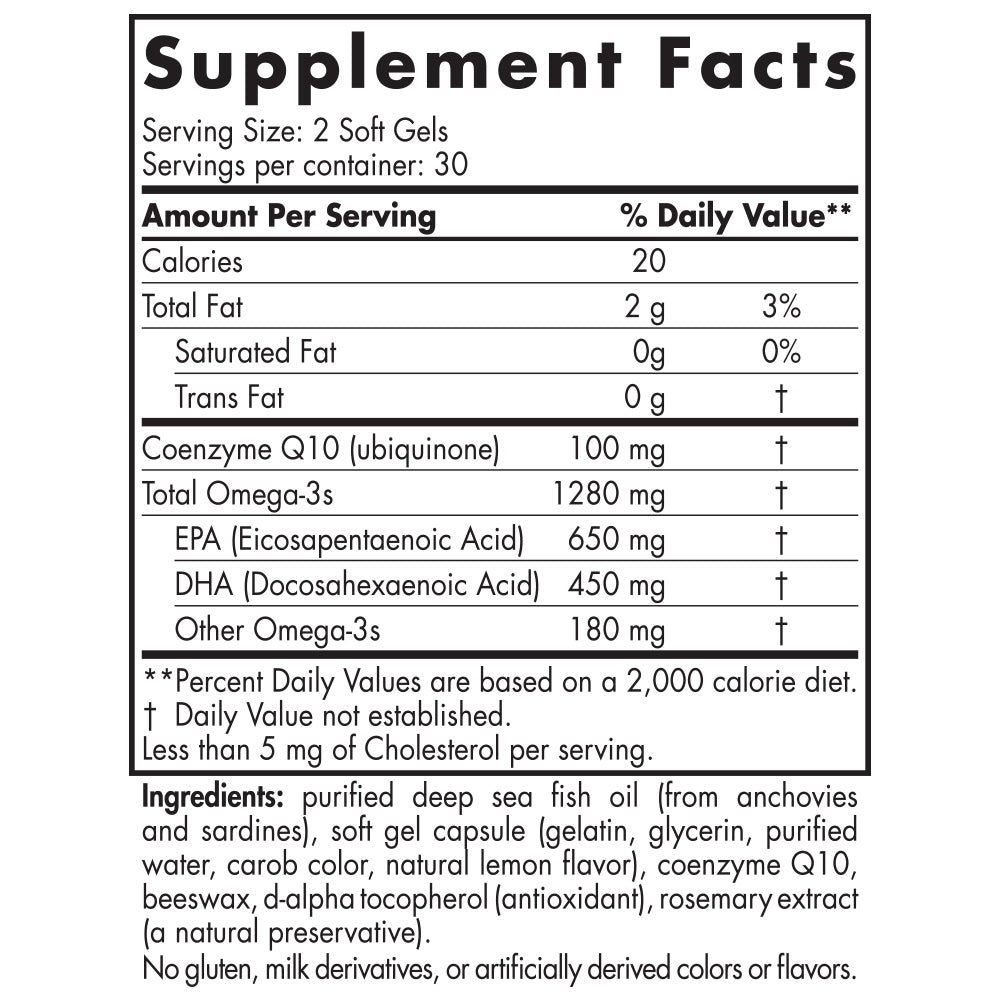 ProOmega CoQ 10 60s - Nordic Naturals