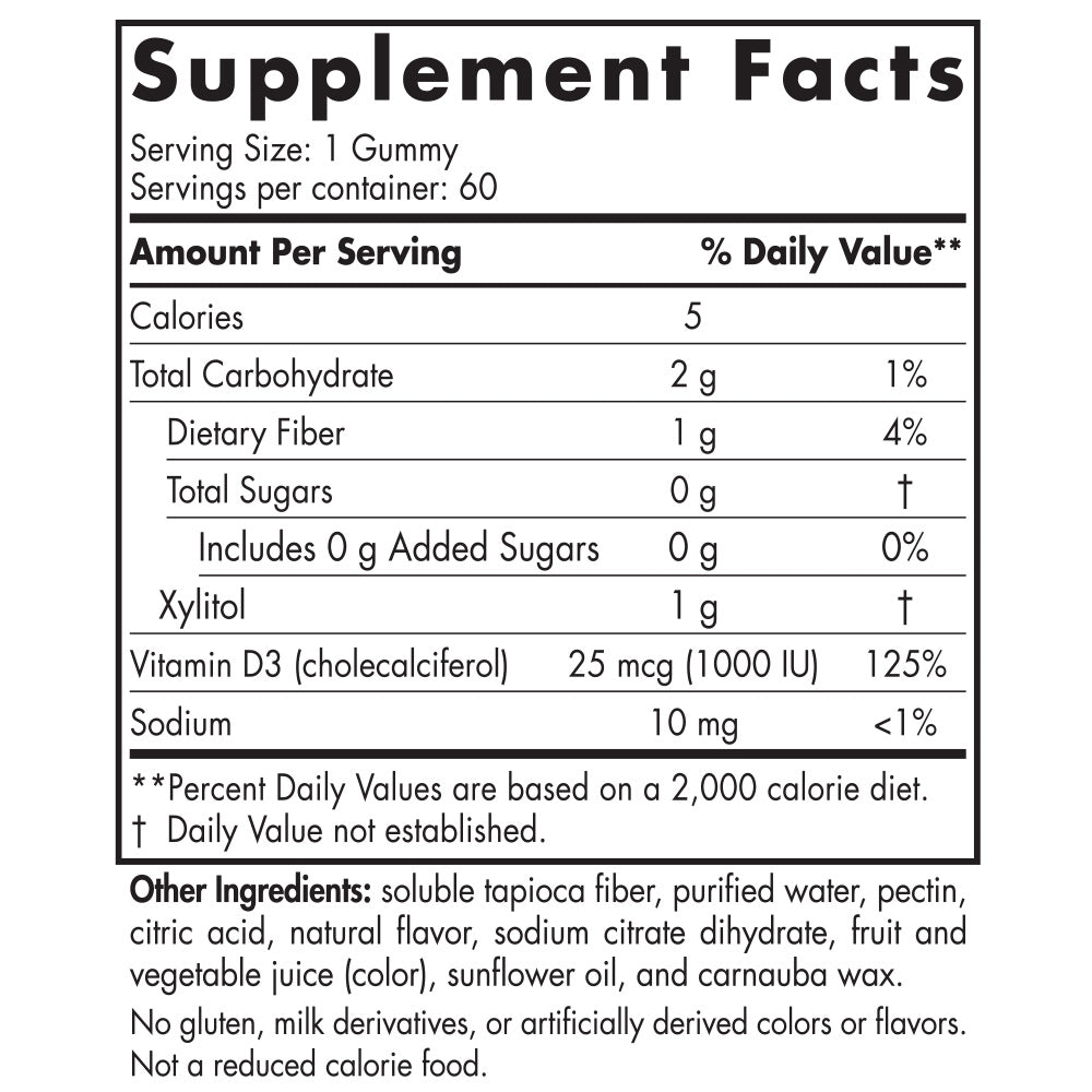 Zero Sugar Vitamin D3 Gummies - Nordic Naturals