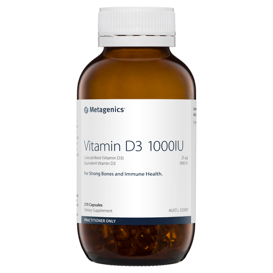 Vitamin D3 1000IU 270 Capsules- Metagenics