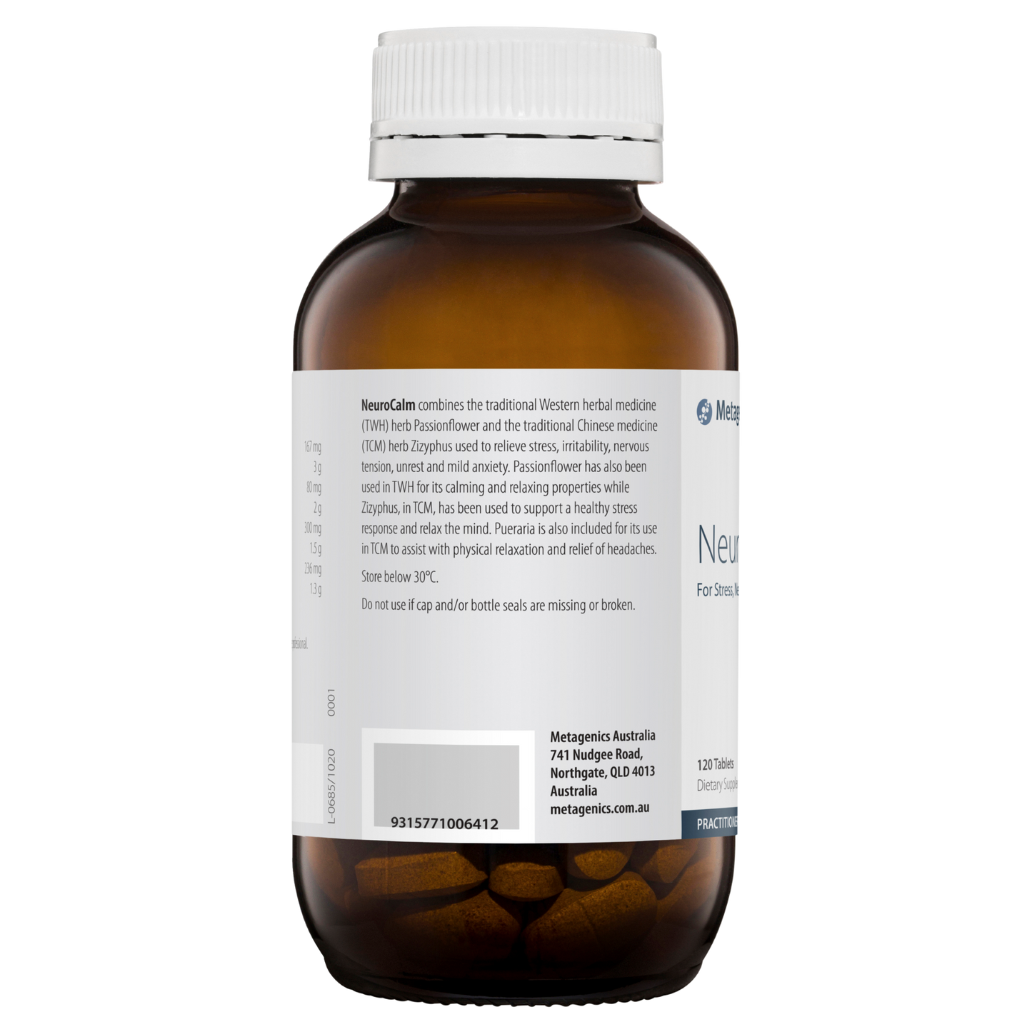 NeuroCalm® 60 Tablets- Metagenics