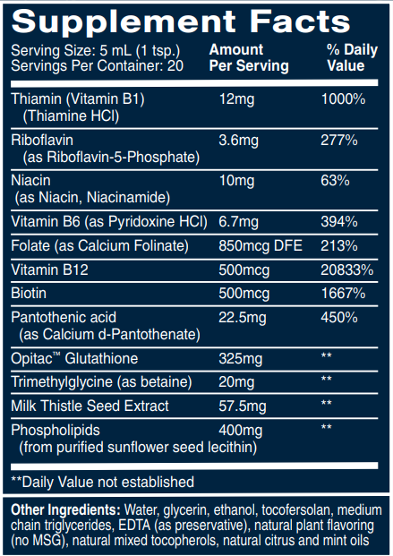 GLUTATHIONE COMPLEX LIPOSOMAL - Quicksilver Scientific