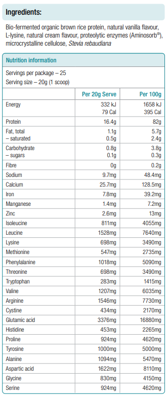 Protein Complete Vanilla 500g Powder - BioMedica