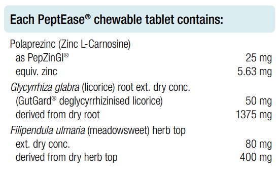 PeptEase 60 Chewable Tablets - BioMedica