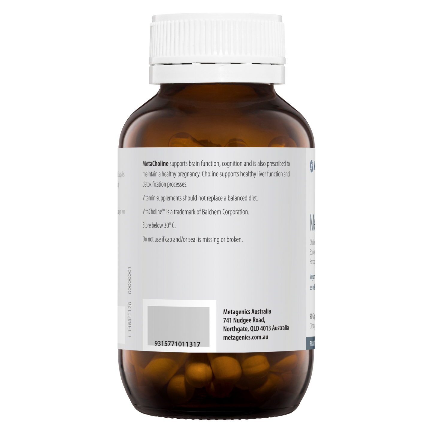 MetaCholine 90 Capsules-Metagenics