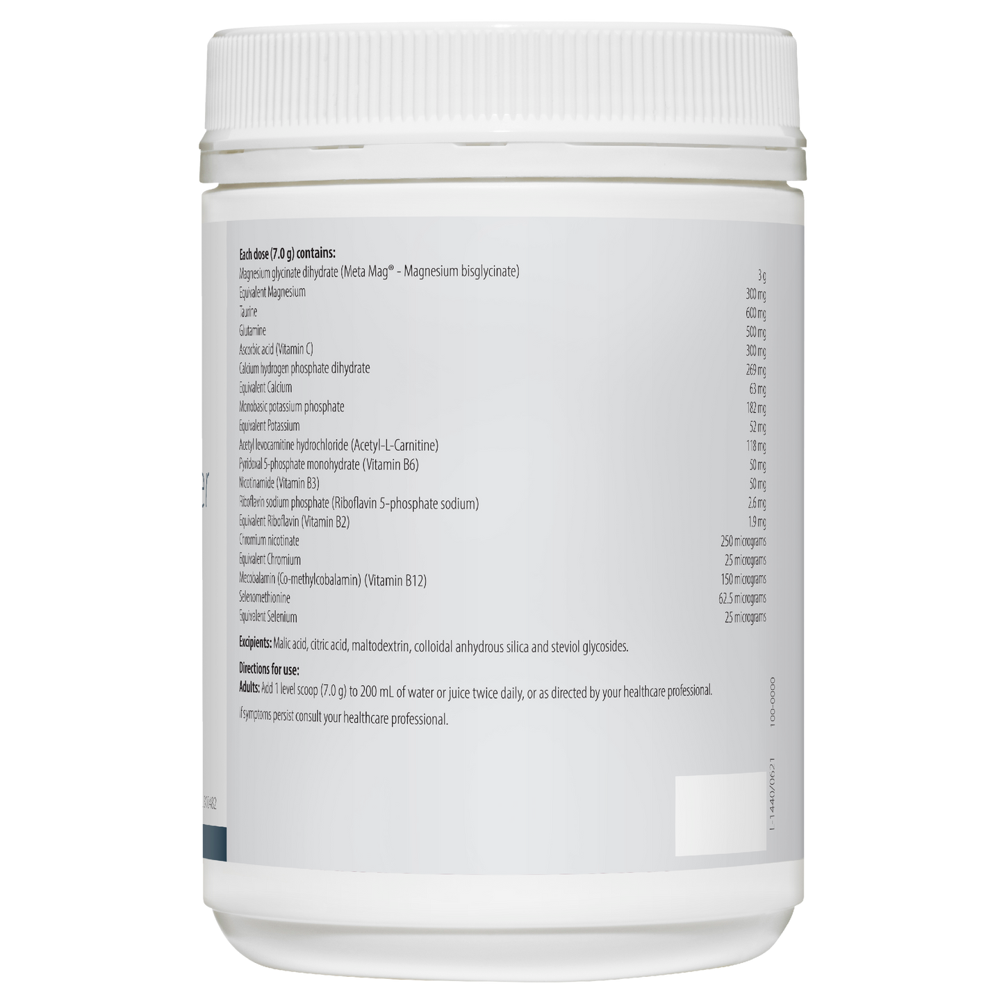 Fibroplex MagActive Powder (Neutral) 420g- Metagenics