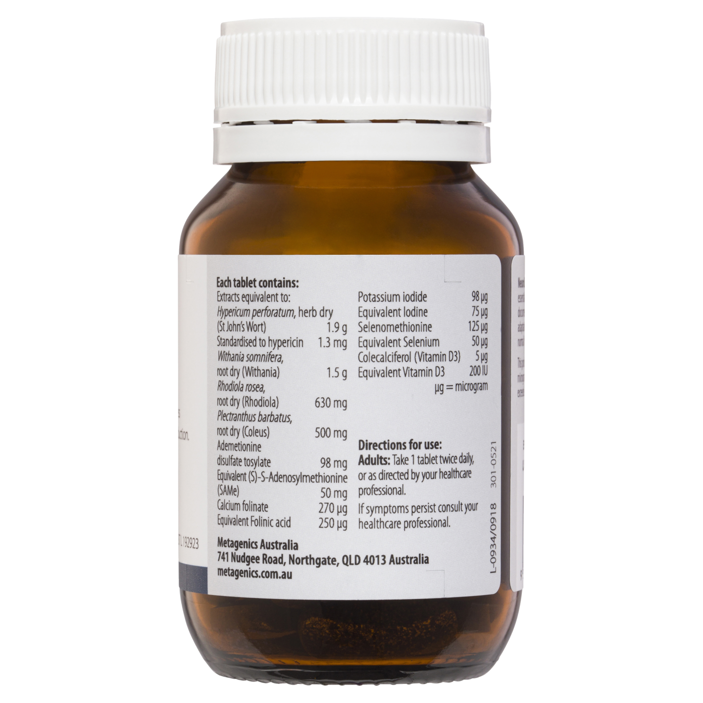 NeuroLift 60 Tablets- Metagenics