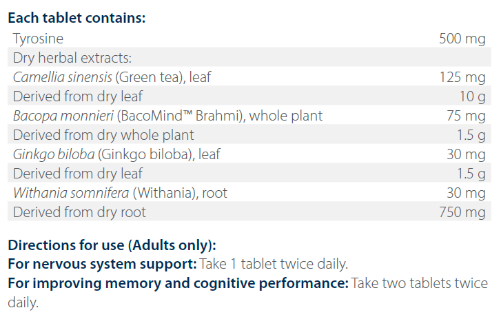 Brahmi Tone- Metagenics