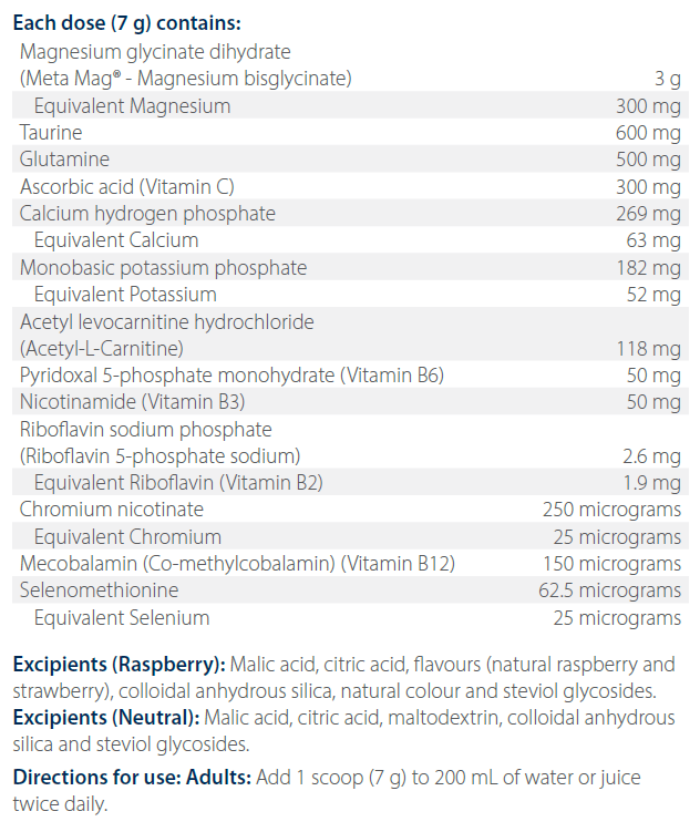 Fibroplex MagActive Powder (Neutral) 420g- Metagenics