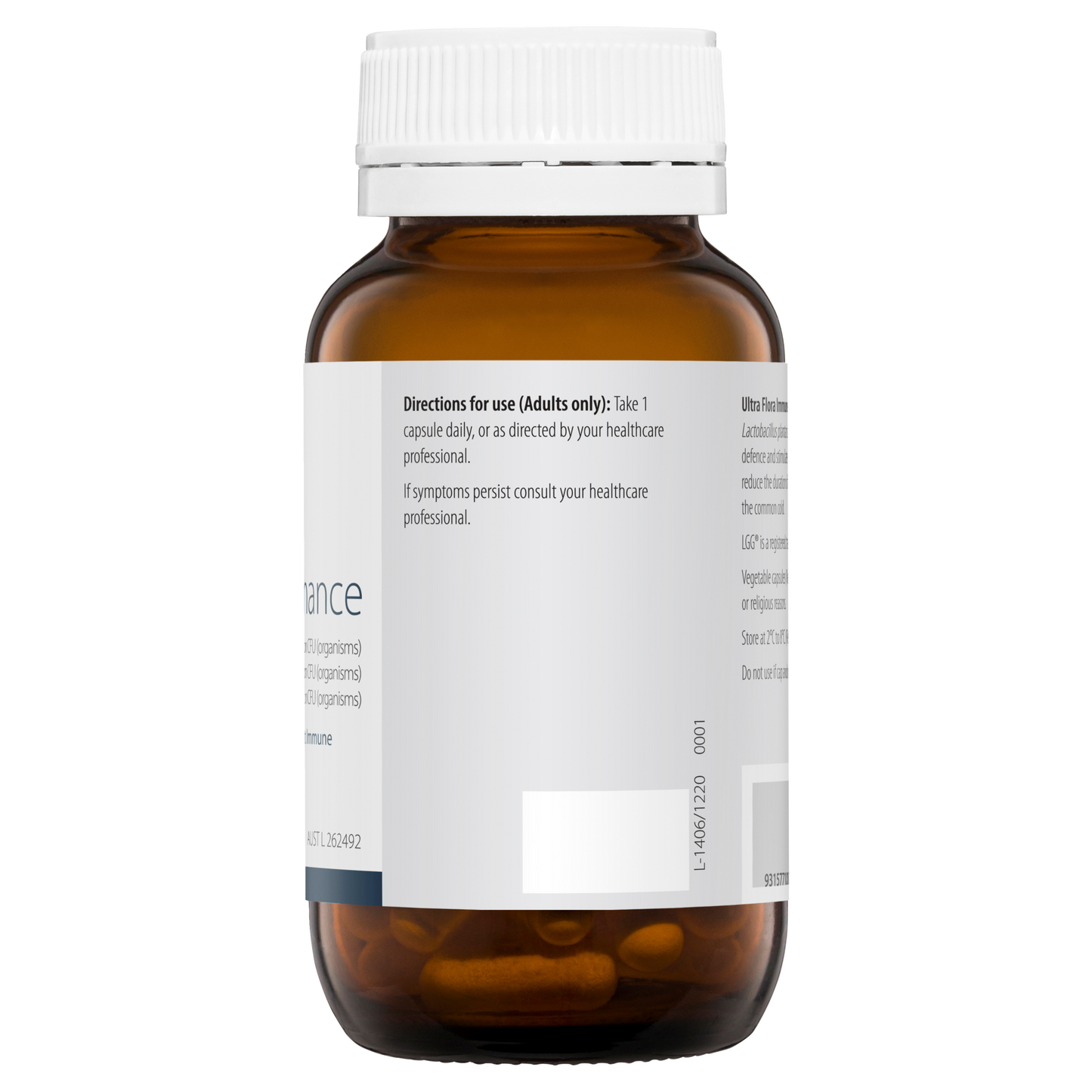 Ultra Flora Immune Enhance 60 Capsules- Metagenics