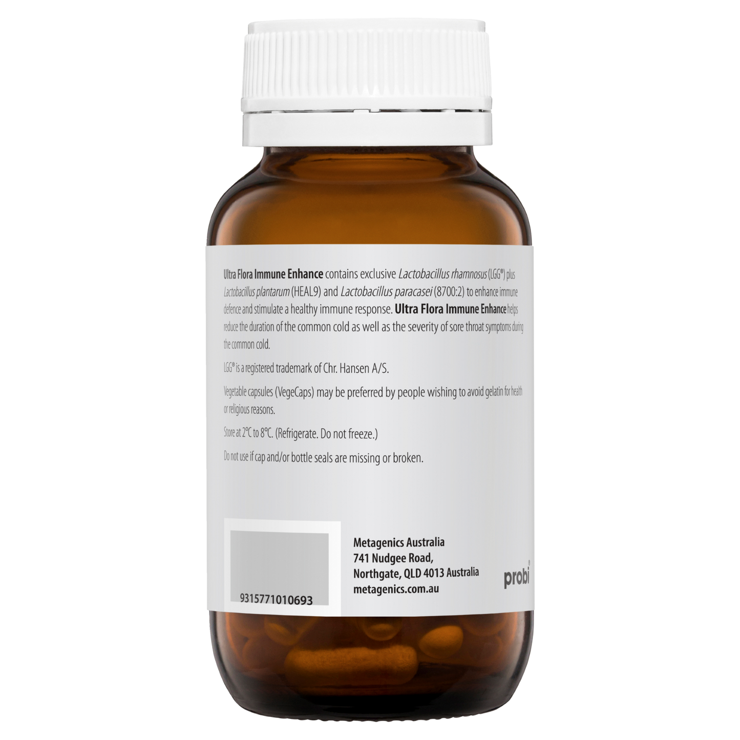 Ultra Flora Immune Enhance 60 Capsules- Metagenics