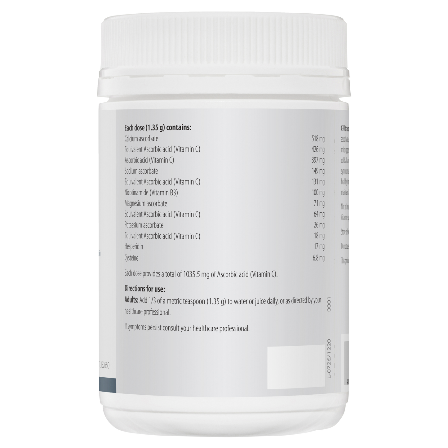 C-Ultrascorb II 250 G- Metaganics