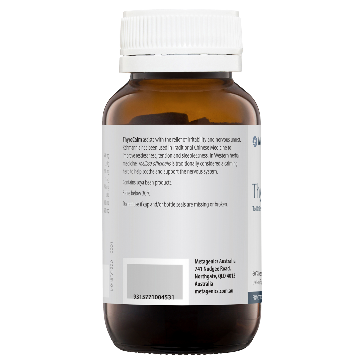 ThyroCalm 60 Tablets- Metagenics