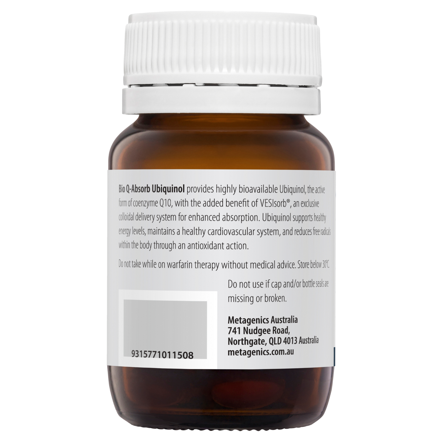 Bio Q-Absorb Ubiquinol 30's- Metagenics