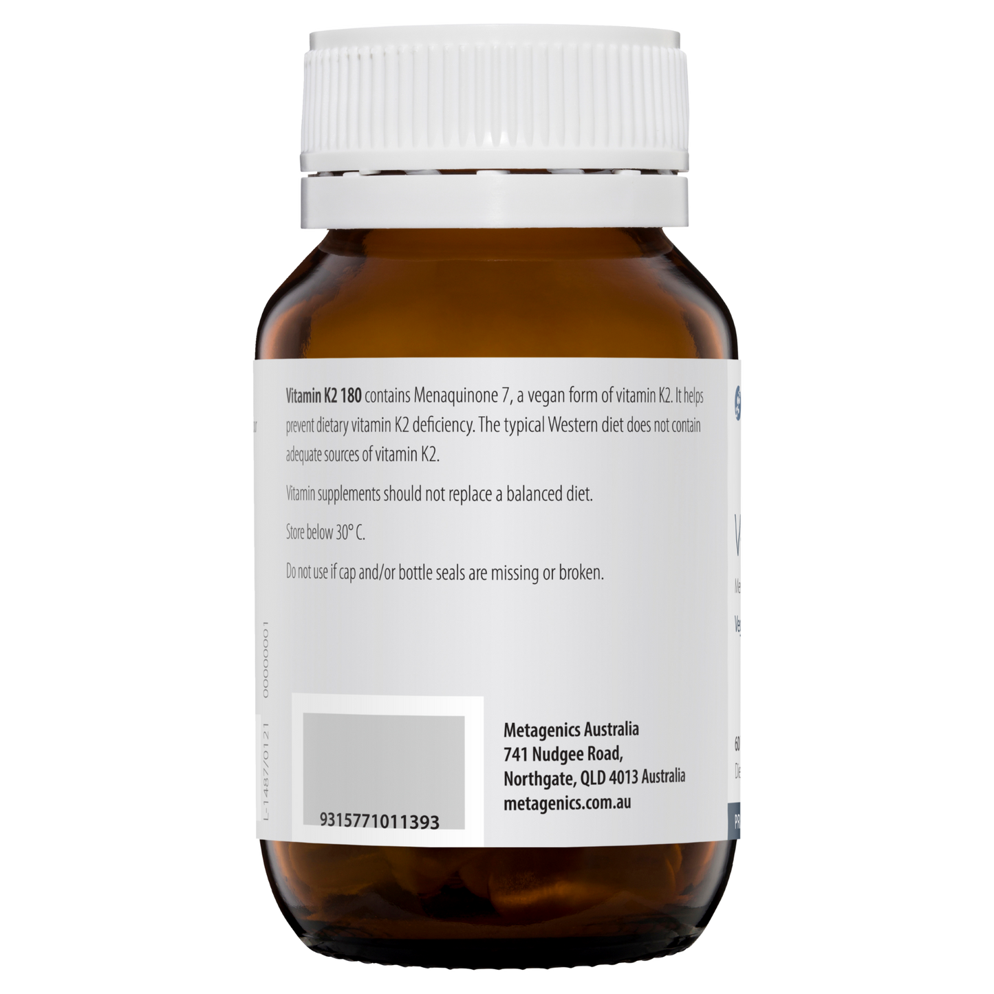 Vitamin K2 180 60 Capsules- Metagenics