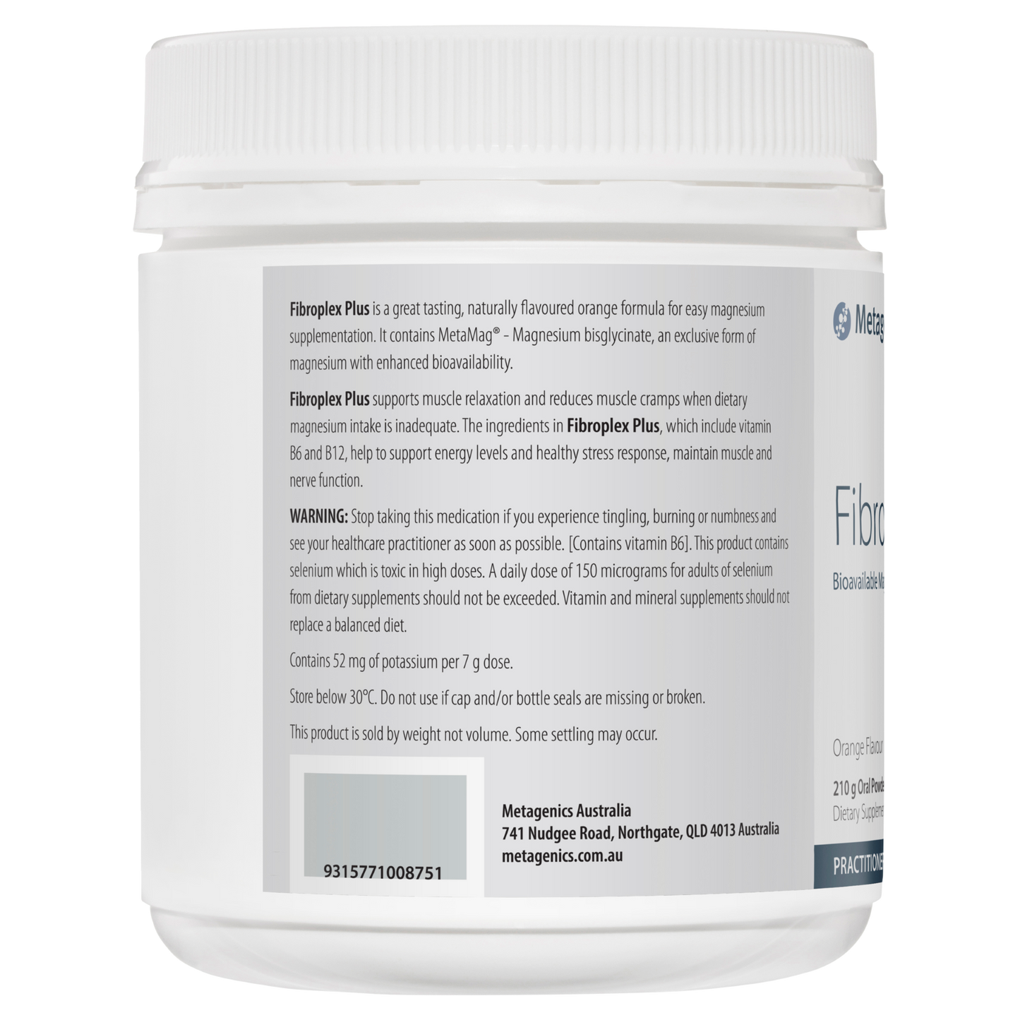 Fibroplex Plus (Orange) 210g- Metagenics