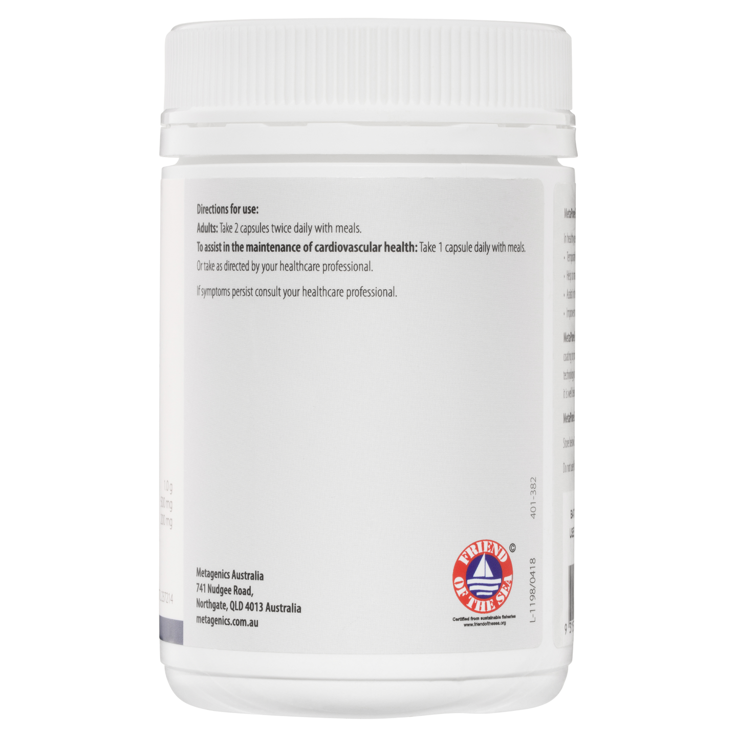 MetaPure Enteric 120 Capsules- Metagenics