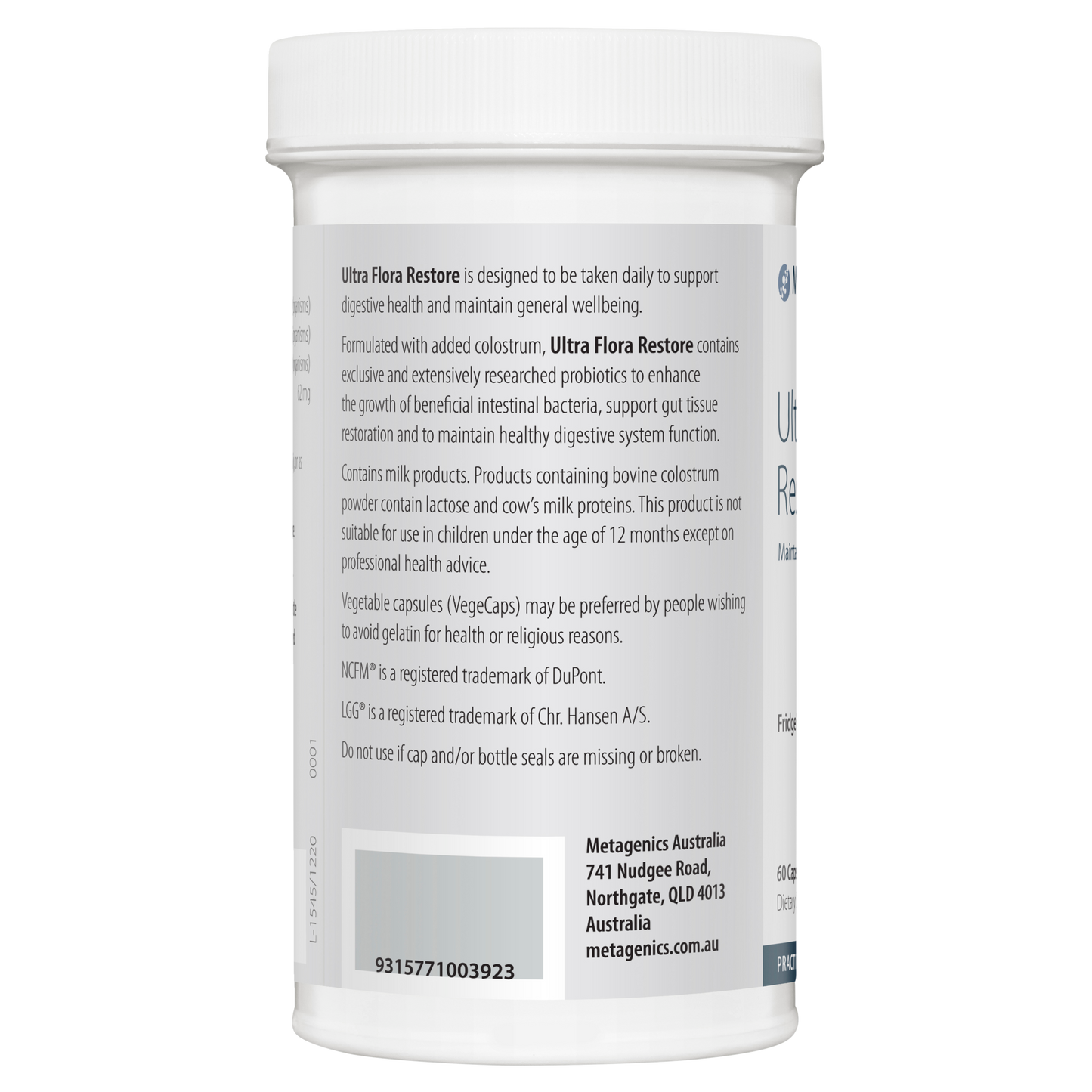 Ultra Flora Restore 60 Capsules- Metagenics