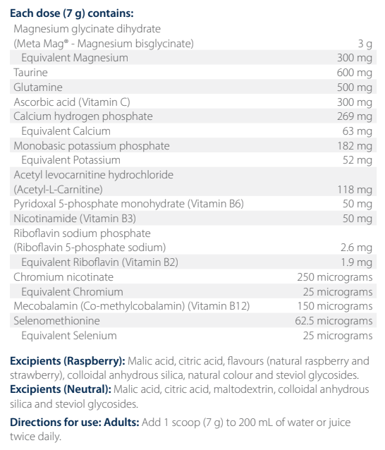 Fibroplex MagActive (Neutral) 210g- Metagenics