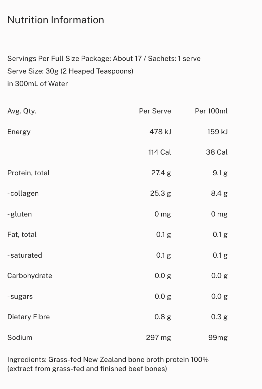 Mitchells | Bone Broth Protein Powder | Unflavoured 500g
