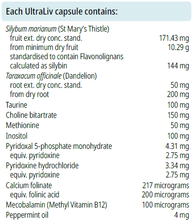 UltraLiv 60 Capsules - BioMedica