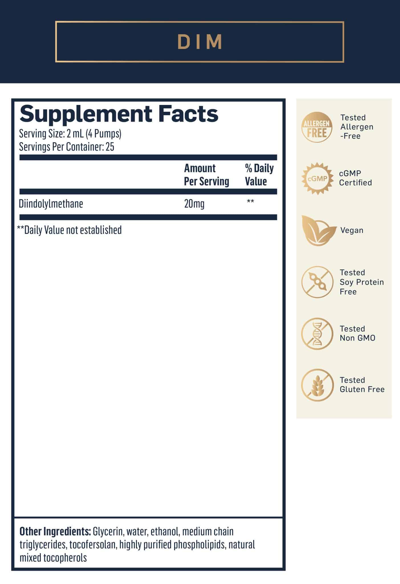 DIM (20MG) LIPOSOMAL - Quicksilver Scientific