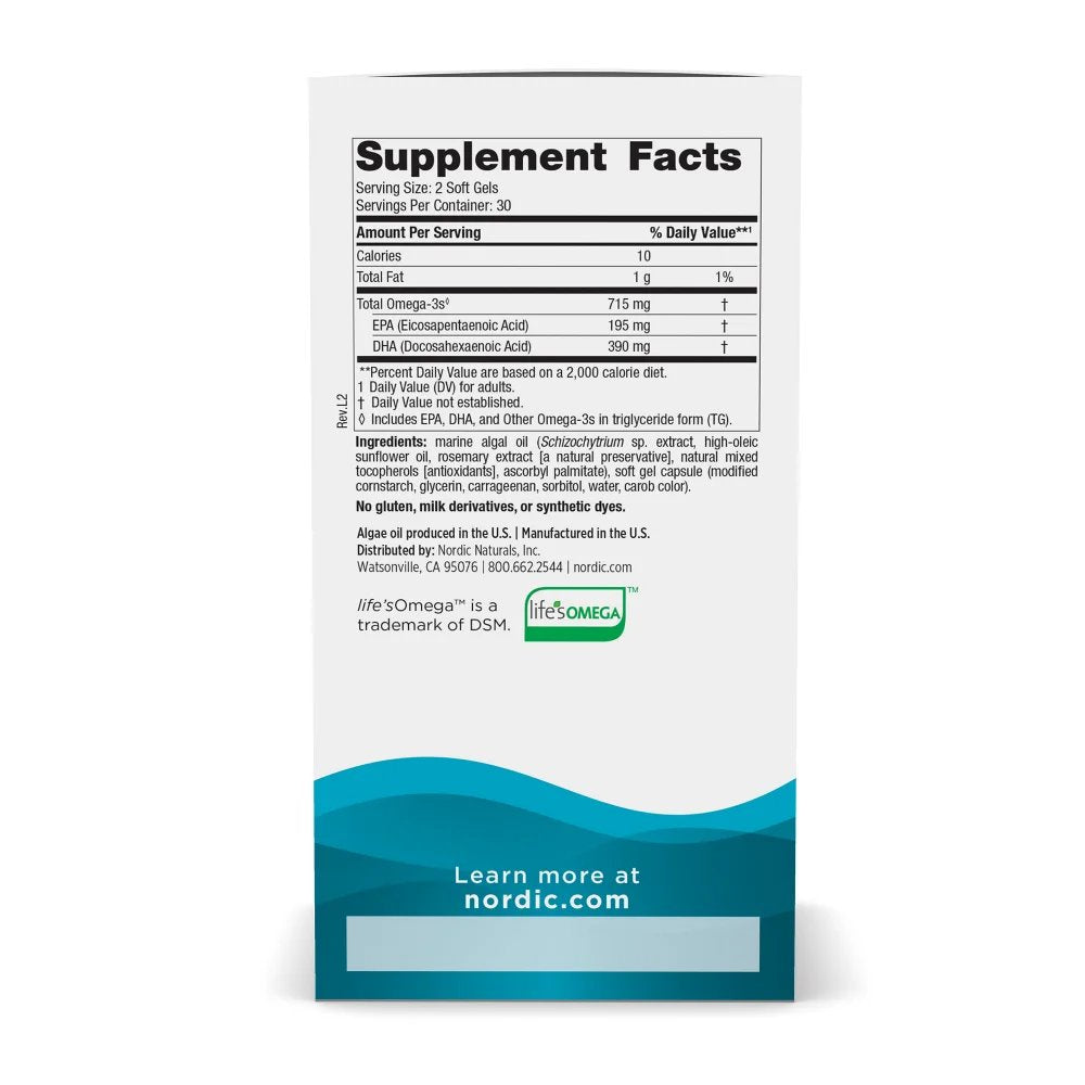 Algae Omega 60S - Nordic Naturals