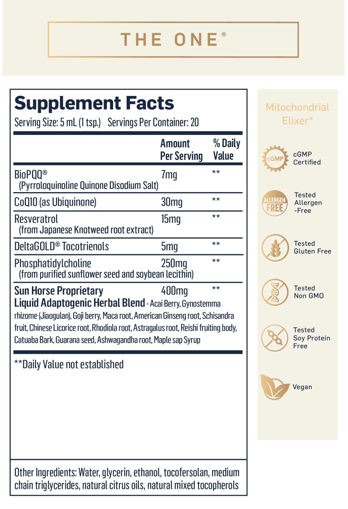 THE ONE PHOSPHOLIPID MITOCHONDRIAL - Quicksilver Scientific