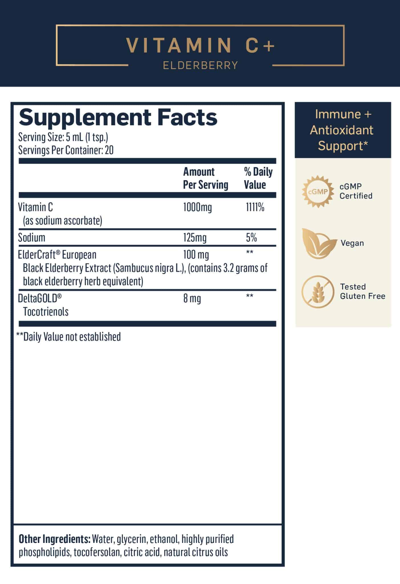 VITAMIN C+ ELDERBERRY™ LIPOSOMAL - Quicksilver