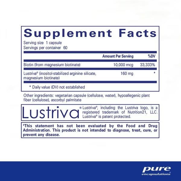 Biotin Complex Hair & Skin- Pure Encapsulations