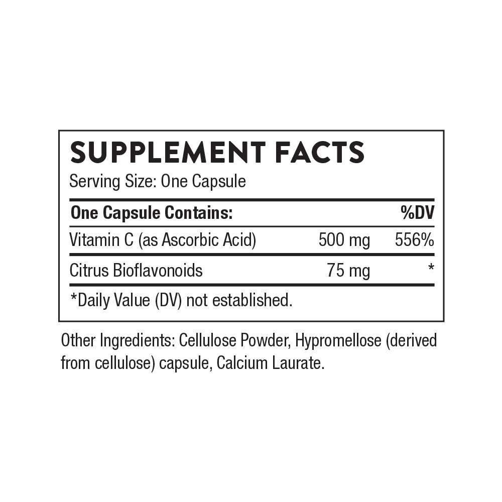 Vitamin C 500mg- Thorne Research