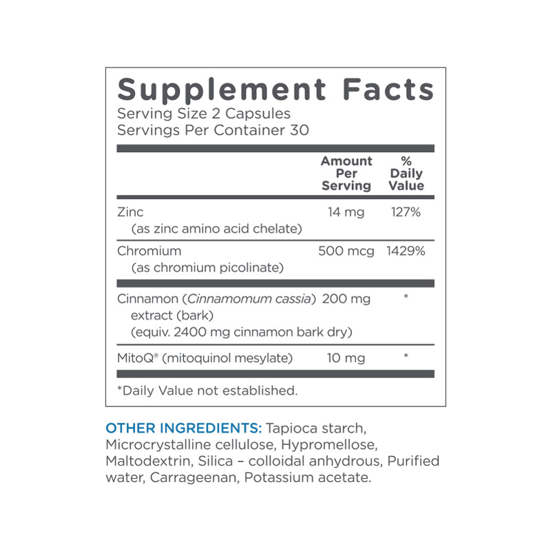 MitoQ Blood Sugar