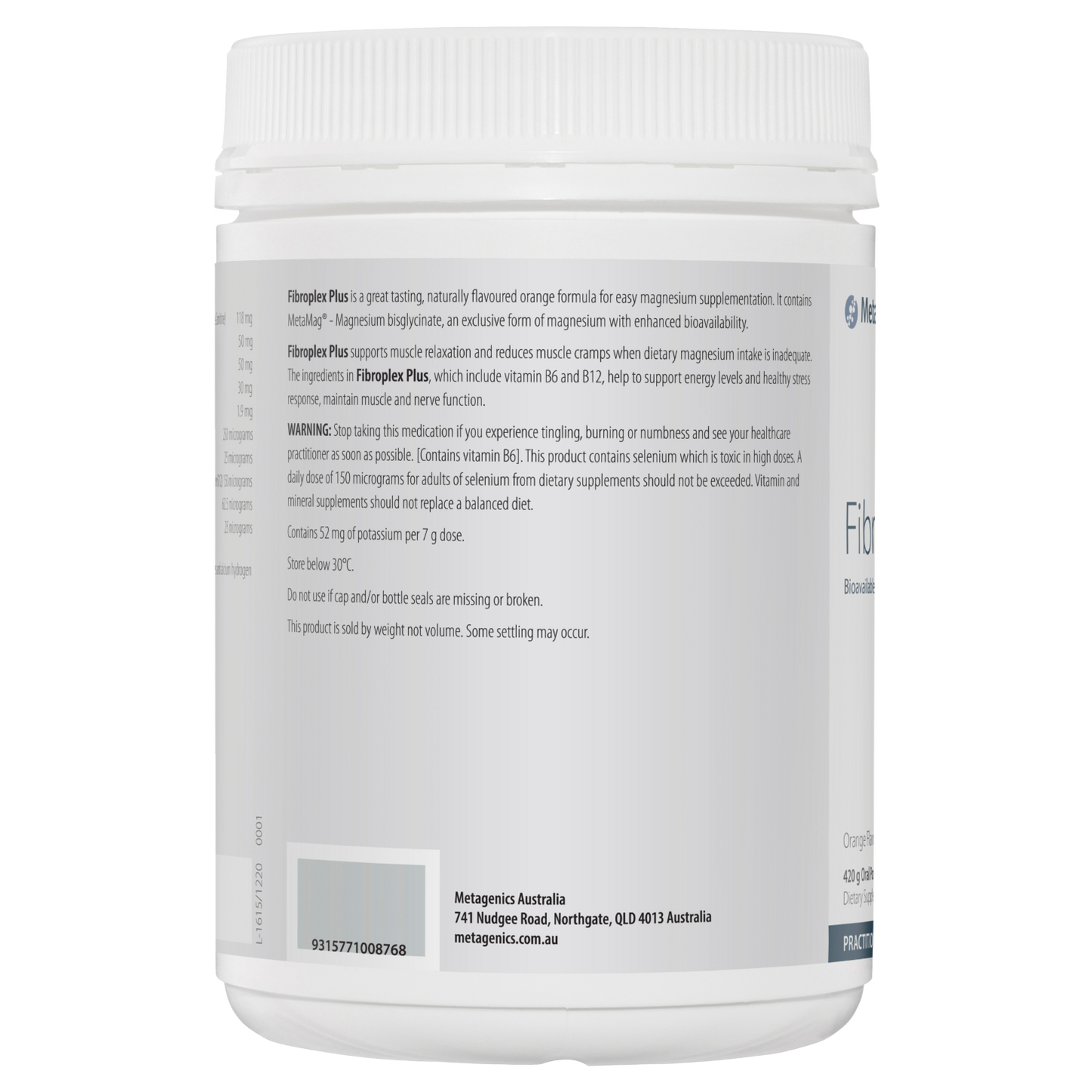 FIBROPLEX PLUS 420G- Metagenics