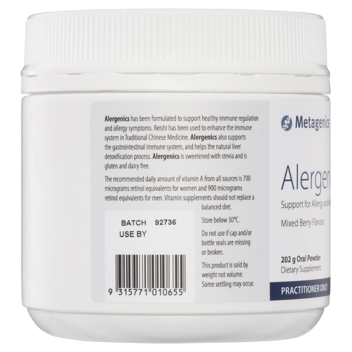 ALERGENICS 202G- Metagenics