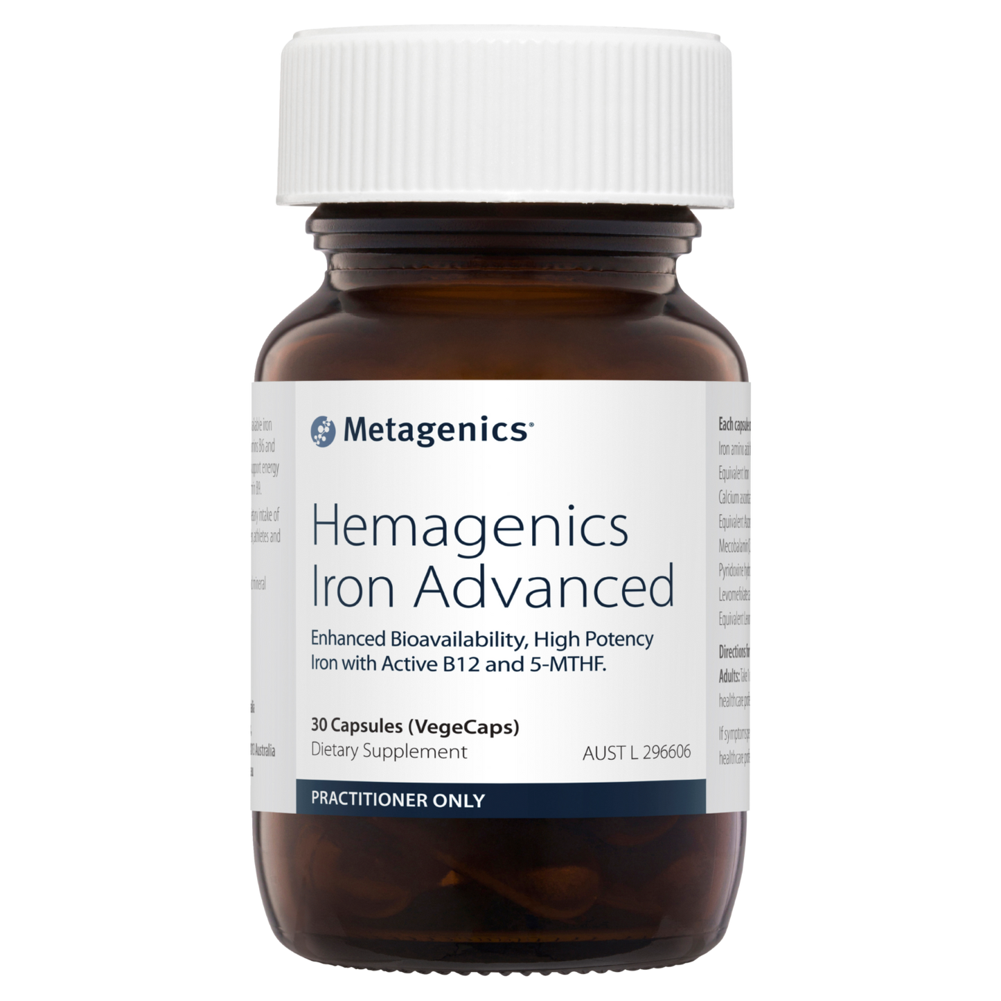 HEMAGENICS IRON ADVANCED 30's- Metagenics