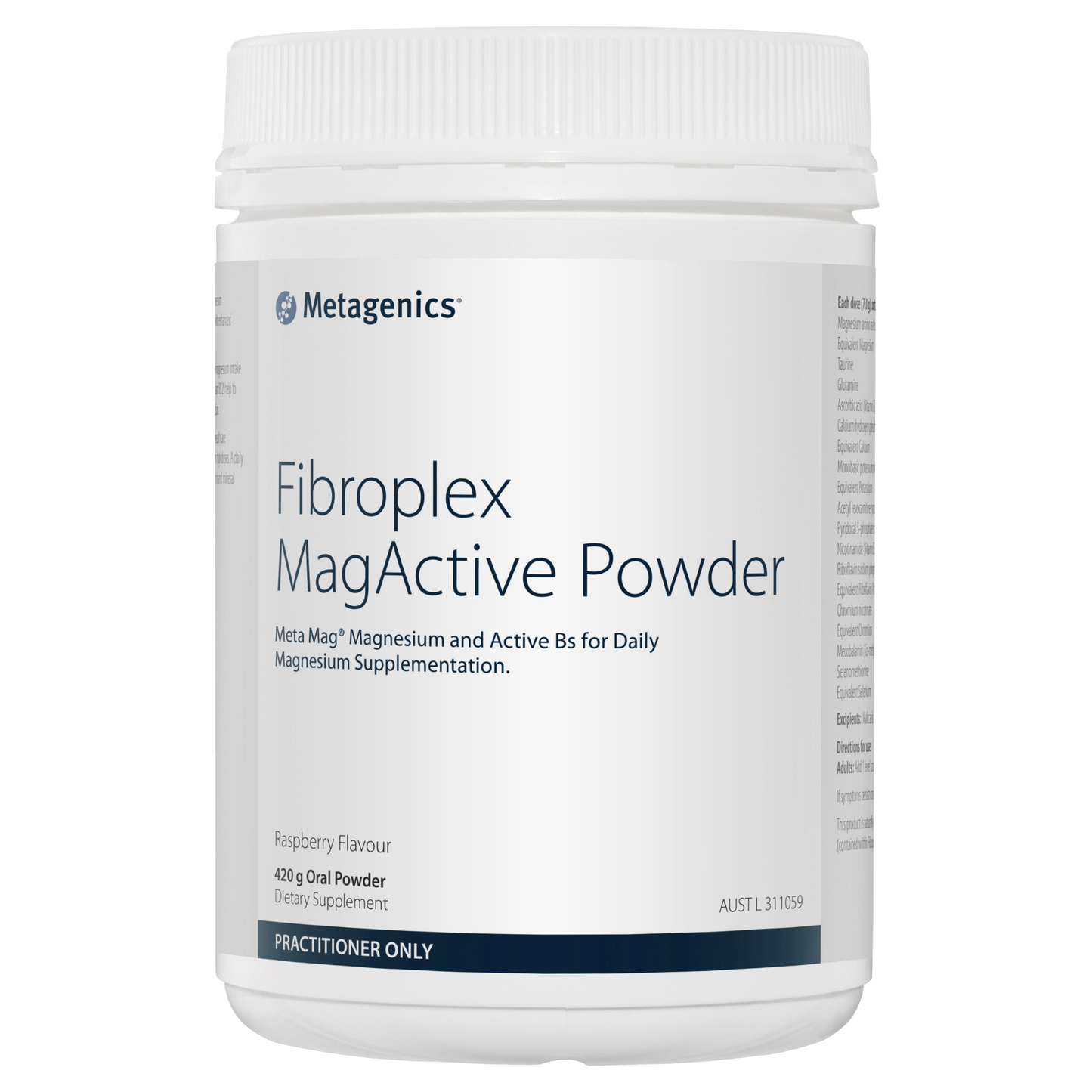FIBROPLEX MAGACTIVE (RASPBERRY) 420G- Metagenics