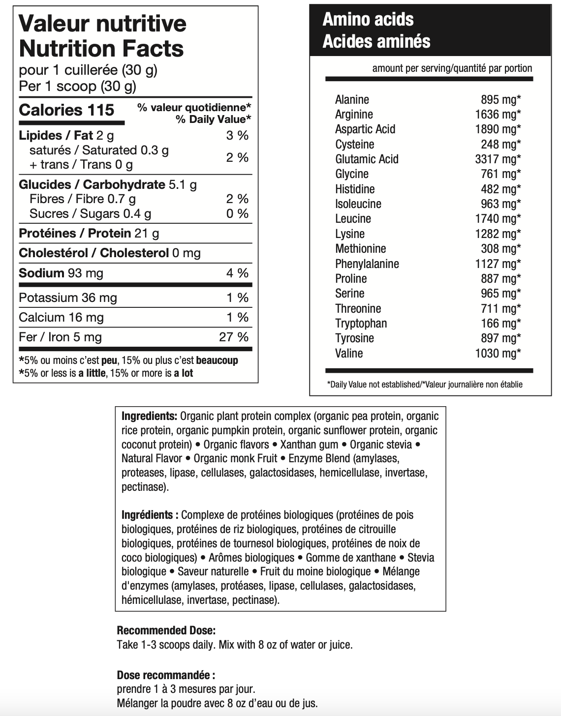 Organic Vegan Blend Protein - ATP Lab