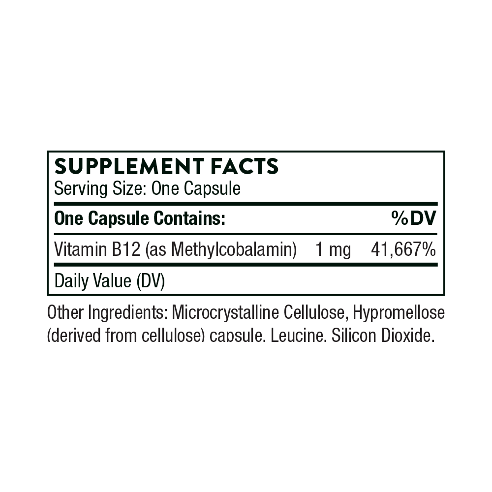 Vitamin B12 (formerly Methylcobalamin) - Thorne