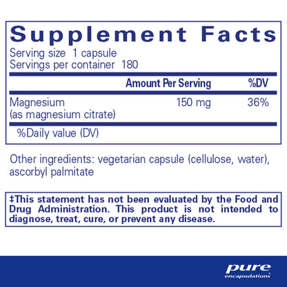 Magnesium (citrate) - Pure Encapsulations