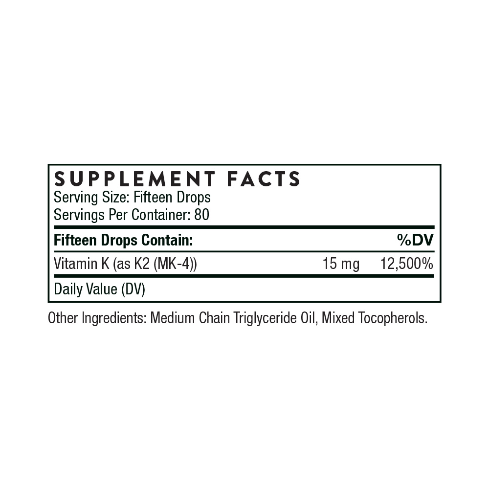 Vitamin K2 Liquid - Thorne