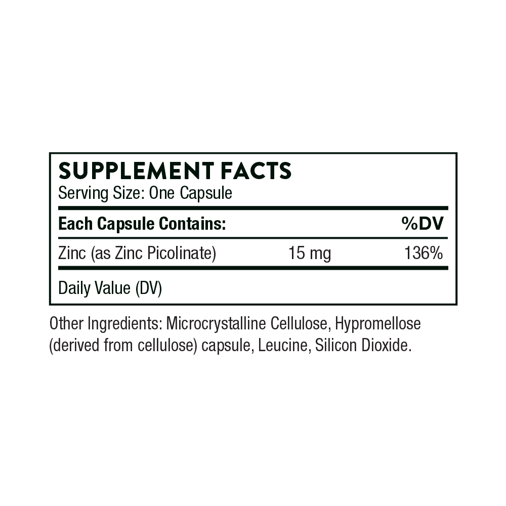 Zinc Picolinate 15 mg- Thorne