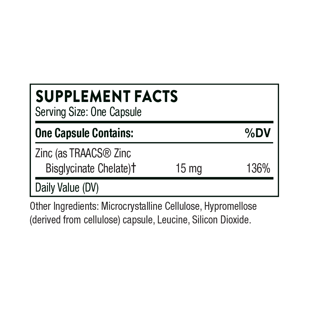 Zinc Bisglycinate 15 mg - Thorne