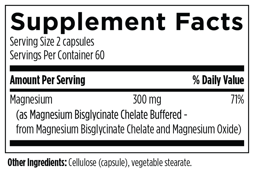 MAGNESIUM BISGLYCINATE- Designs for Sport