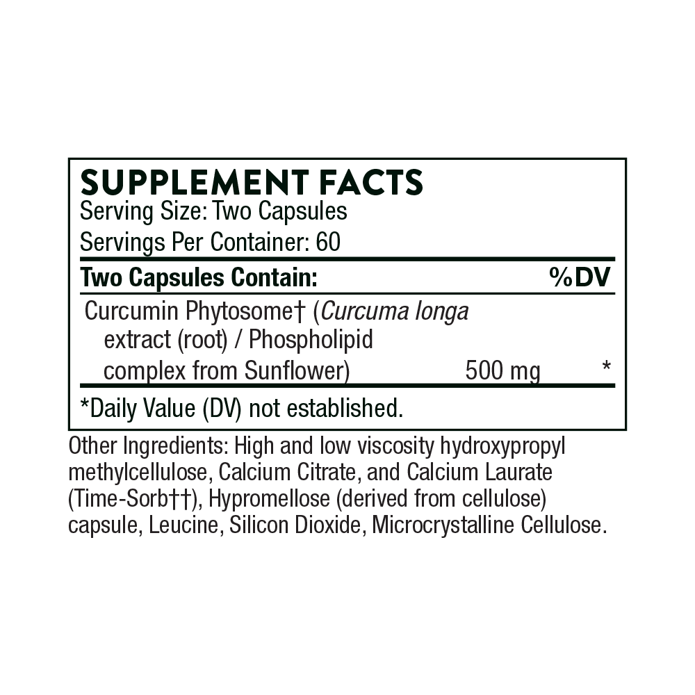 Curcumin Phytosome - Sustained Release (formerly Meriva-SF) - Thorne