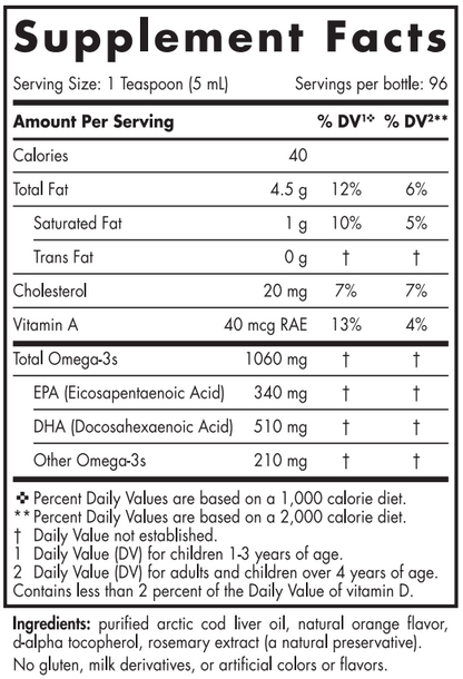 Arctic Cod Liver Oil 473ml - Nordic Naturals
