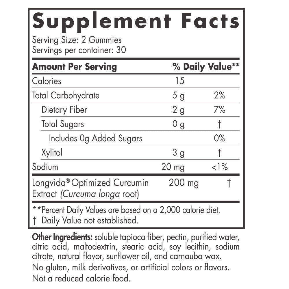 Zero Sugar Curcumin Gummies - Nordic Naturals