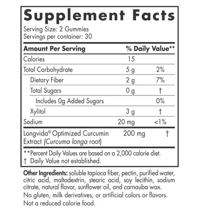 Zero Sugar Curcumin Gummies - Nordic Naturals