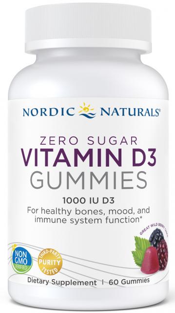 Zero Sugar Vitamin D3 Gummies - Nordic Naturals