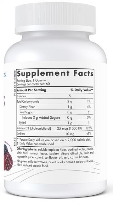 Zero Sugar Vitamin D3 Gummies - Nordic Naturals