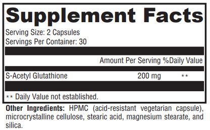 S-Acetyl Glutathione - Xymogen