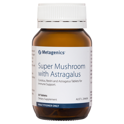 Super Mushroom With Astragalus 30 Tablets- Metagenics